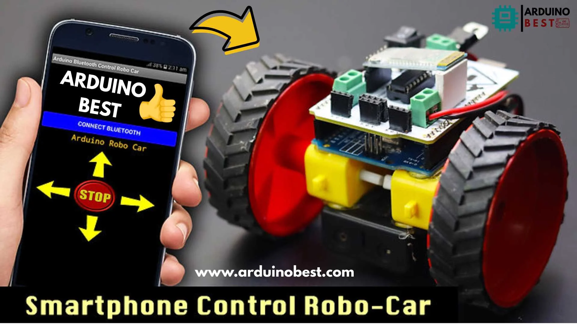 Arduino Smartphone Bluetooth Controlled Robo Car