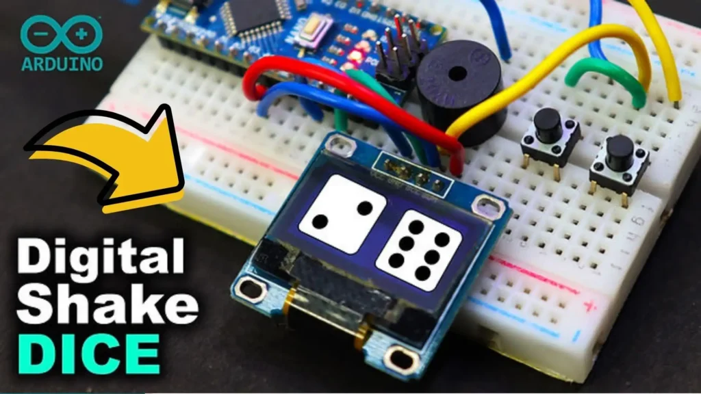 Arduino Shake Dice OLED Display with Accelerometer Setup