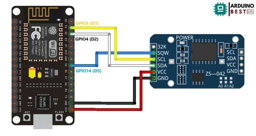 ESP8266 NodeMCU DS3231 Real Time Clock Module