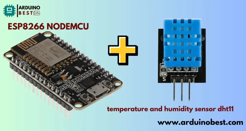 ESP8266 NodeMCU with temperature and humidity sensor DHT11
