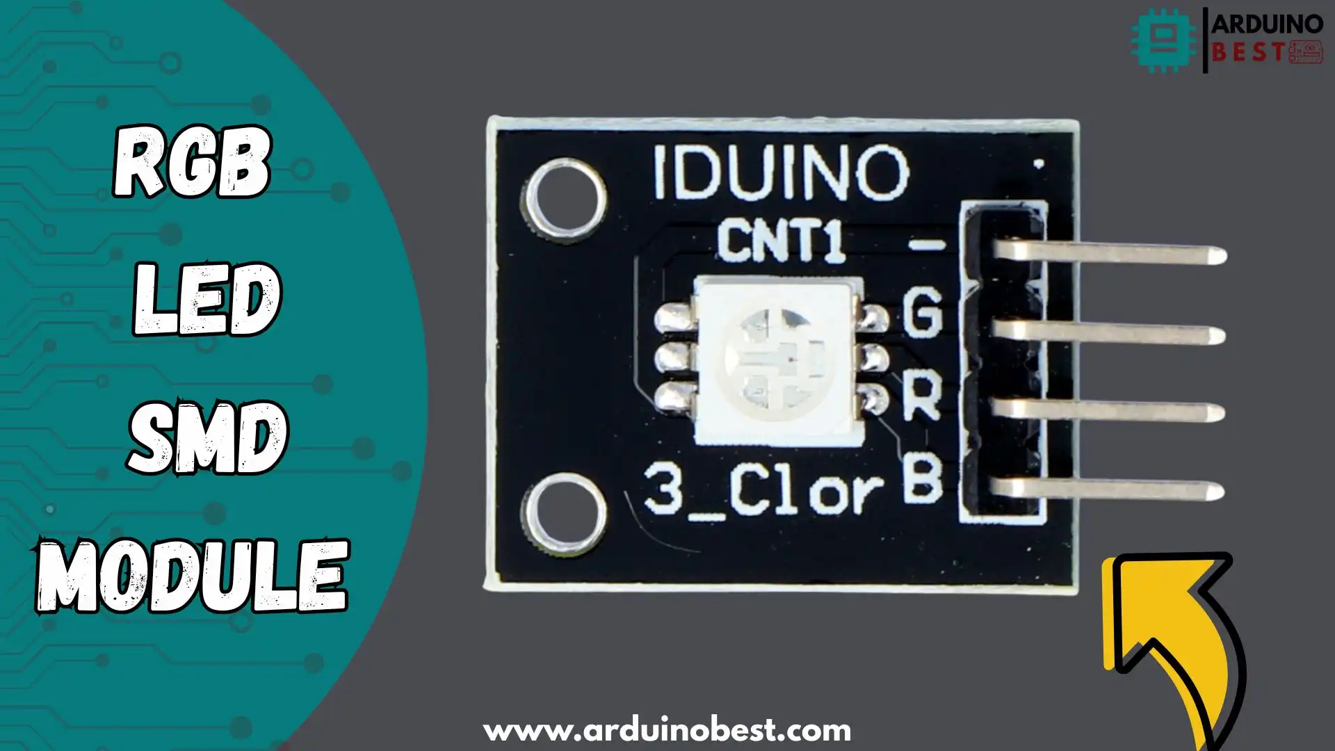 RGB LED SMD module with bright and customizable lighting effects