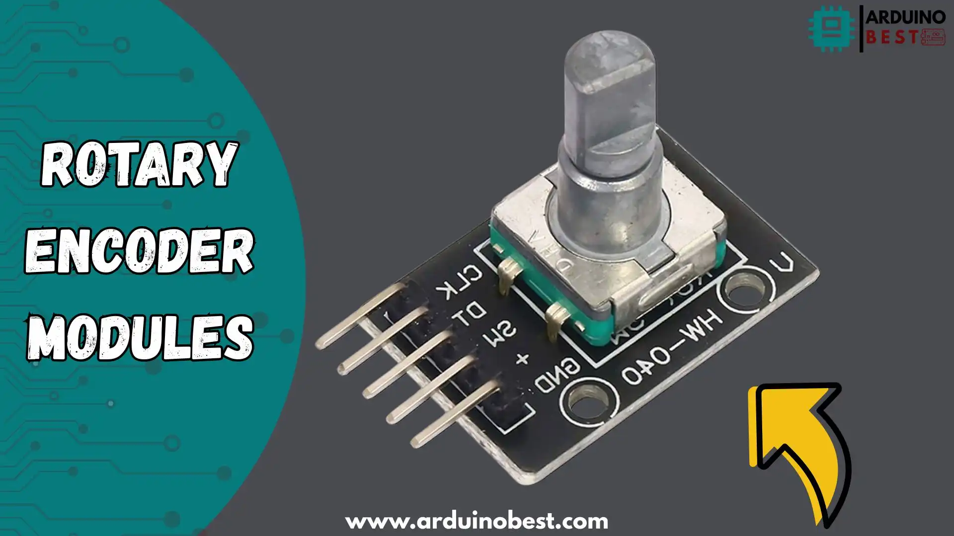 Rotary Encoder Module wiring diagram for Arduino and Raspberry Pi integration