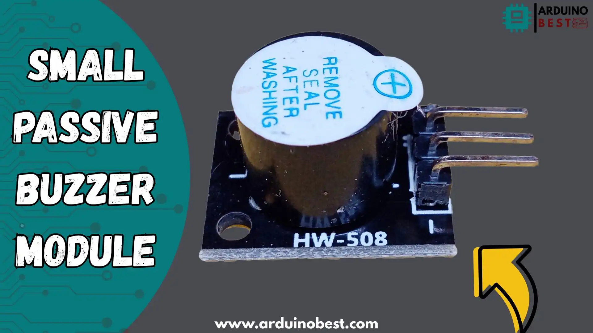 Small Passive Buzzer Module – Compact and efficient sound signaling component for electronics projects.